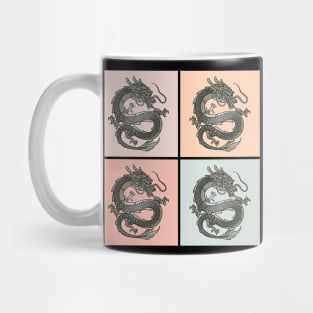 Traditional Japanese Pop Art Dragon Vaporwave Retro 473 Mug